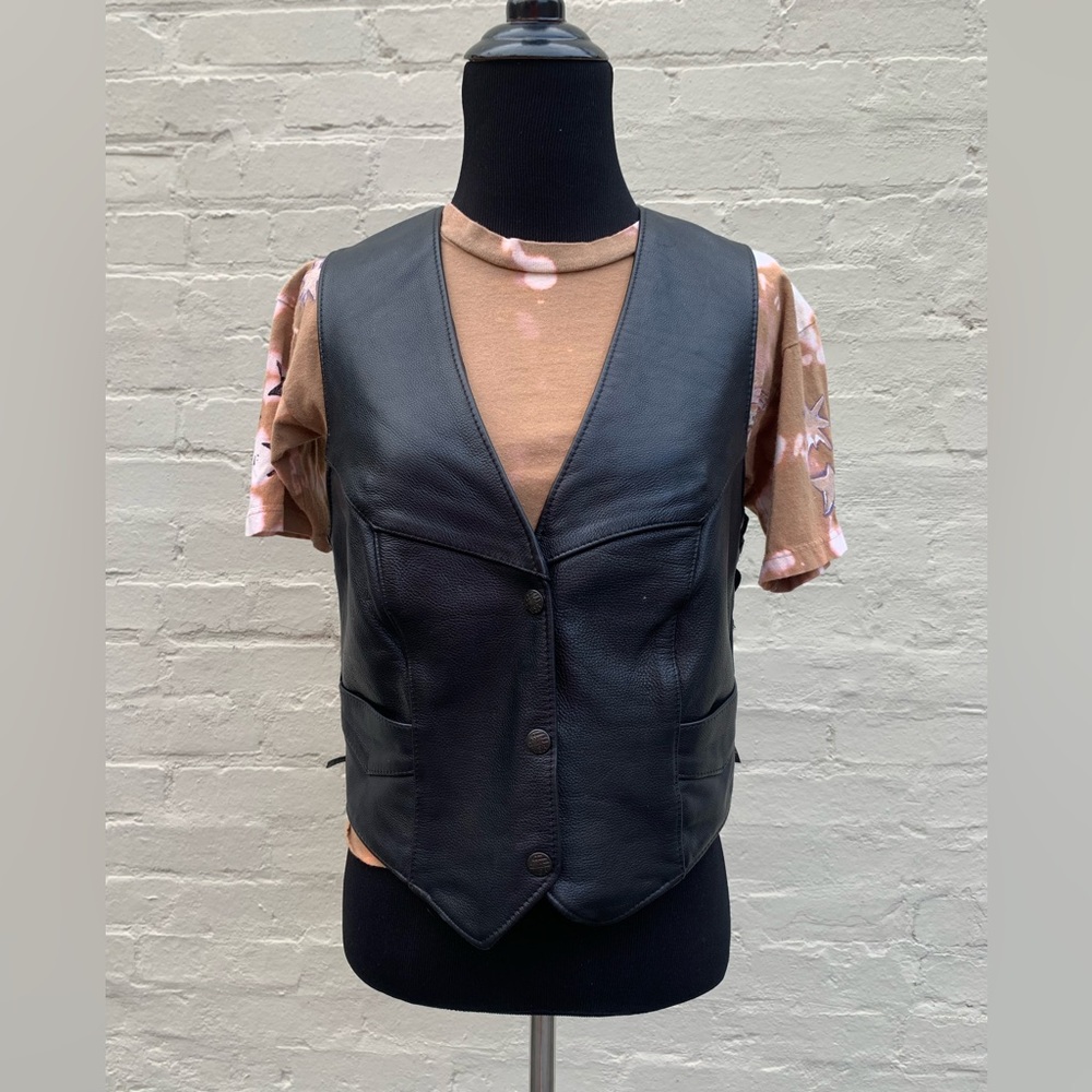 FOX CREEK LEATHER VEST WMNS M